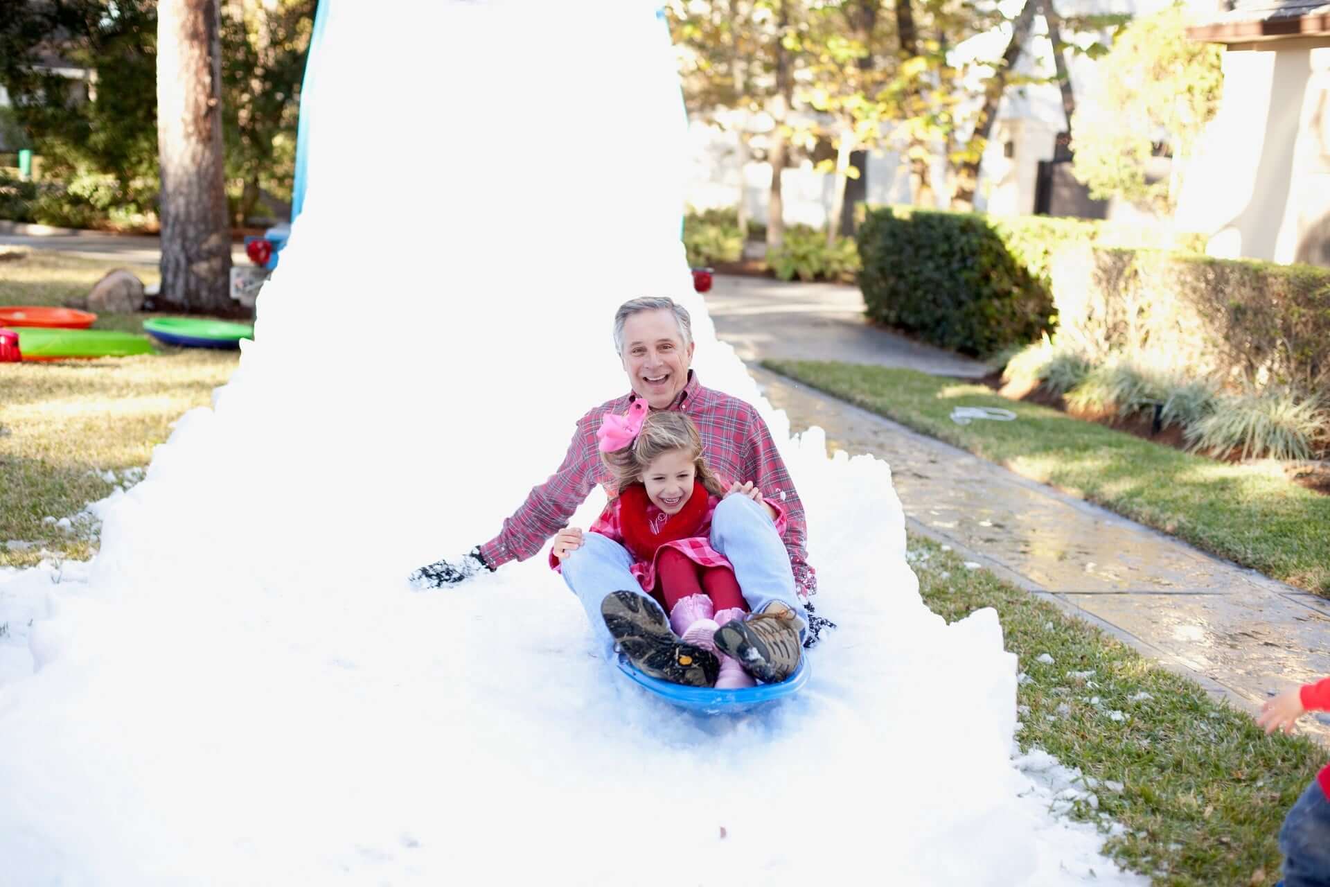 Slide Down Snow In Houston