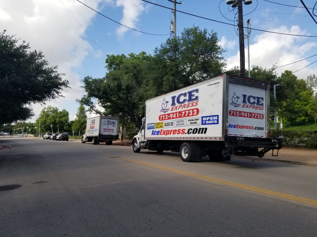 Ice Delivery Truck in Houston