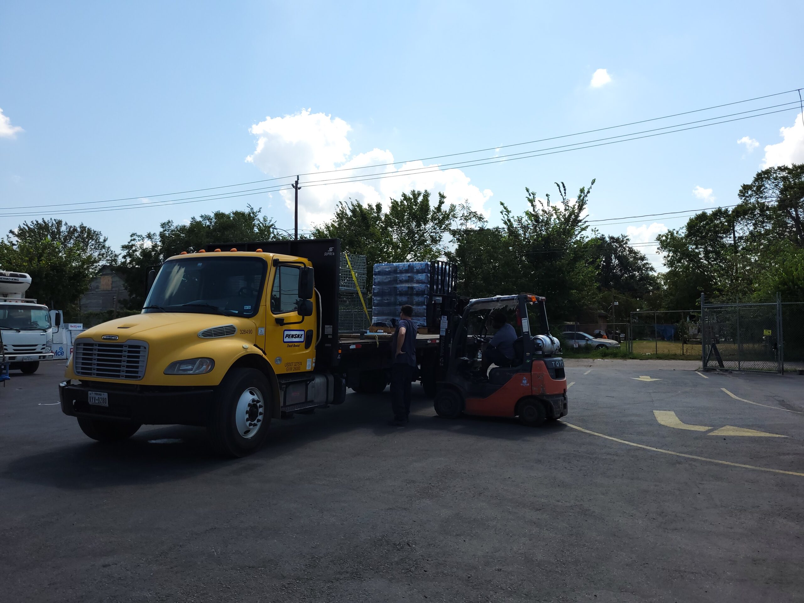 Pick Up Pallets of Bottled Water in Houston