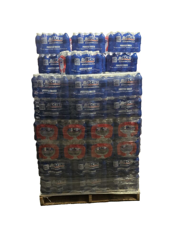Pallet of Bottled Water in Houston